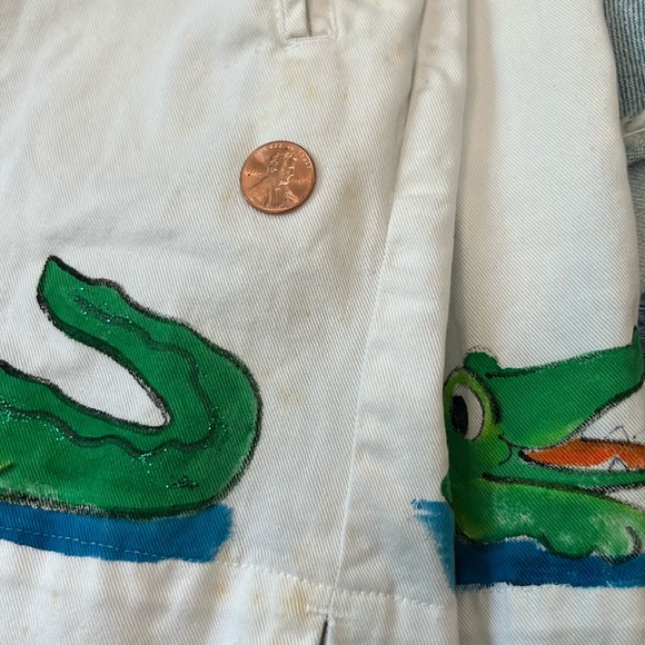 Vintage High Waisted Hand Painted Shorts - Picture 7 of 7